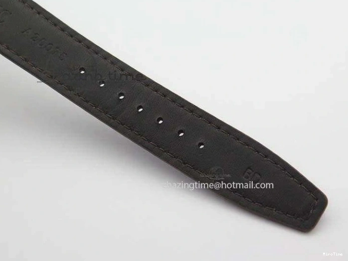 MIROTIME 0126 ModernLook Portuguese IW371445 ZF 1:1 Best Edition SS White Dial Gold Markers On Brown Leather Strap A79350 V 7269